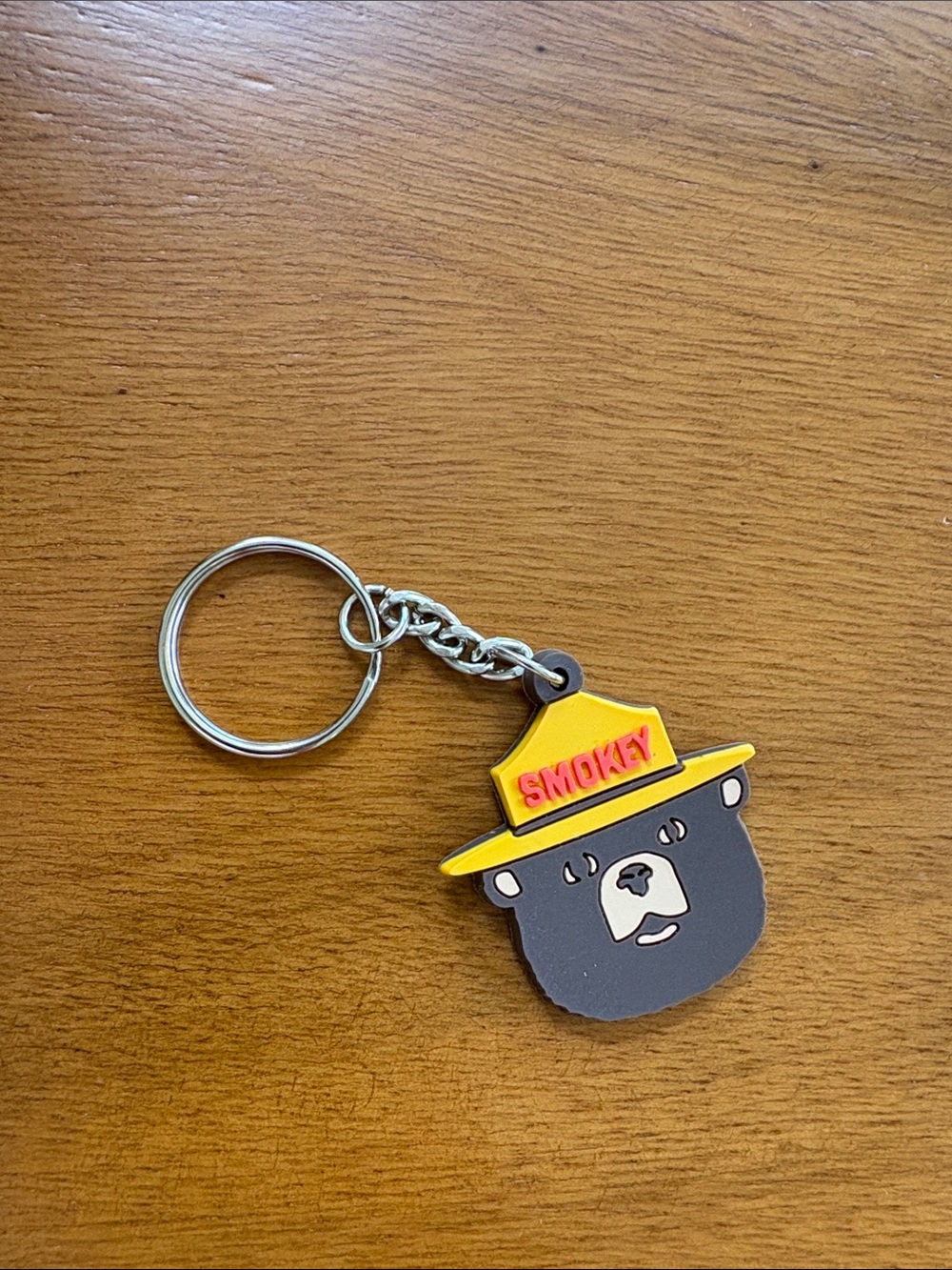 Smokey Bear Yellow Hat Kids Keychain
